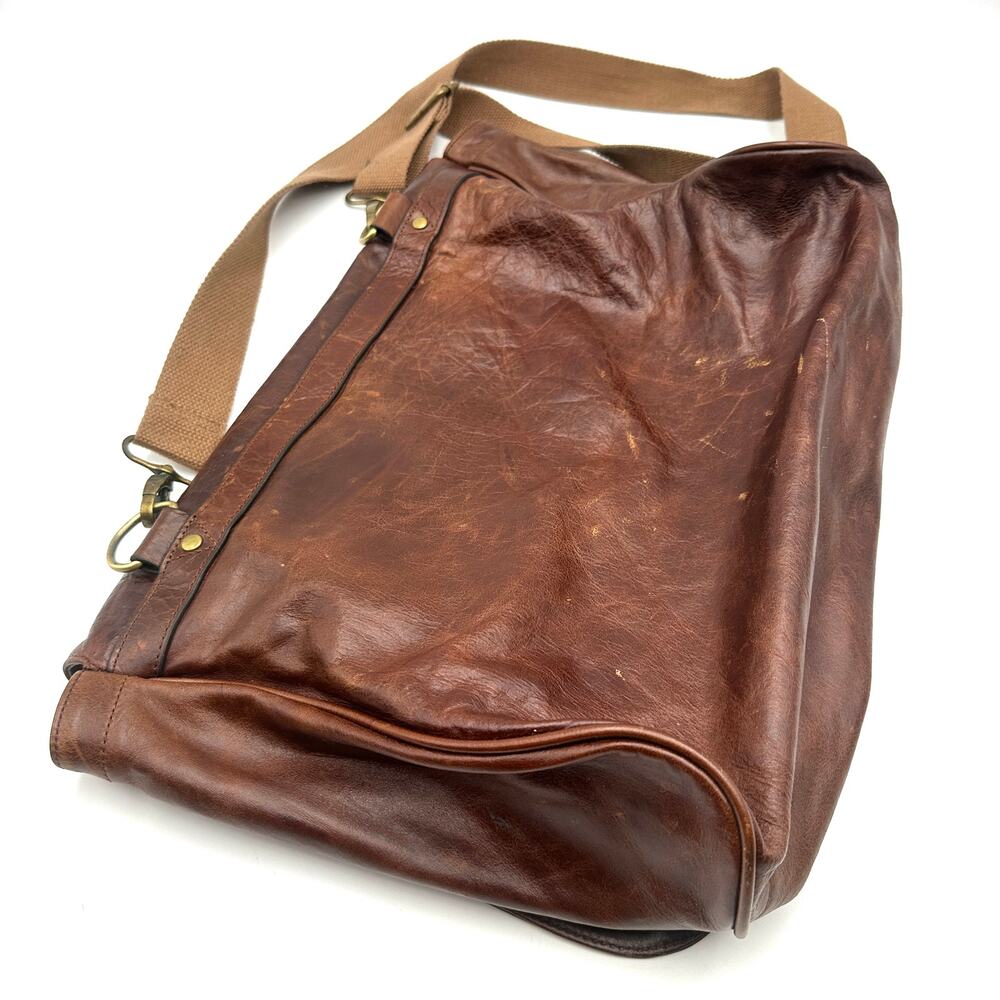 DeCoro leather Messenger Bag Full Grain Laptop Satchel Work Bag Men Office - Picture 14 of 16